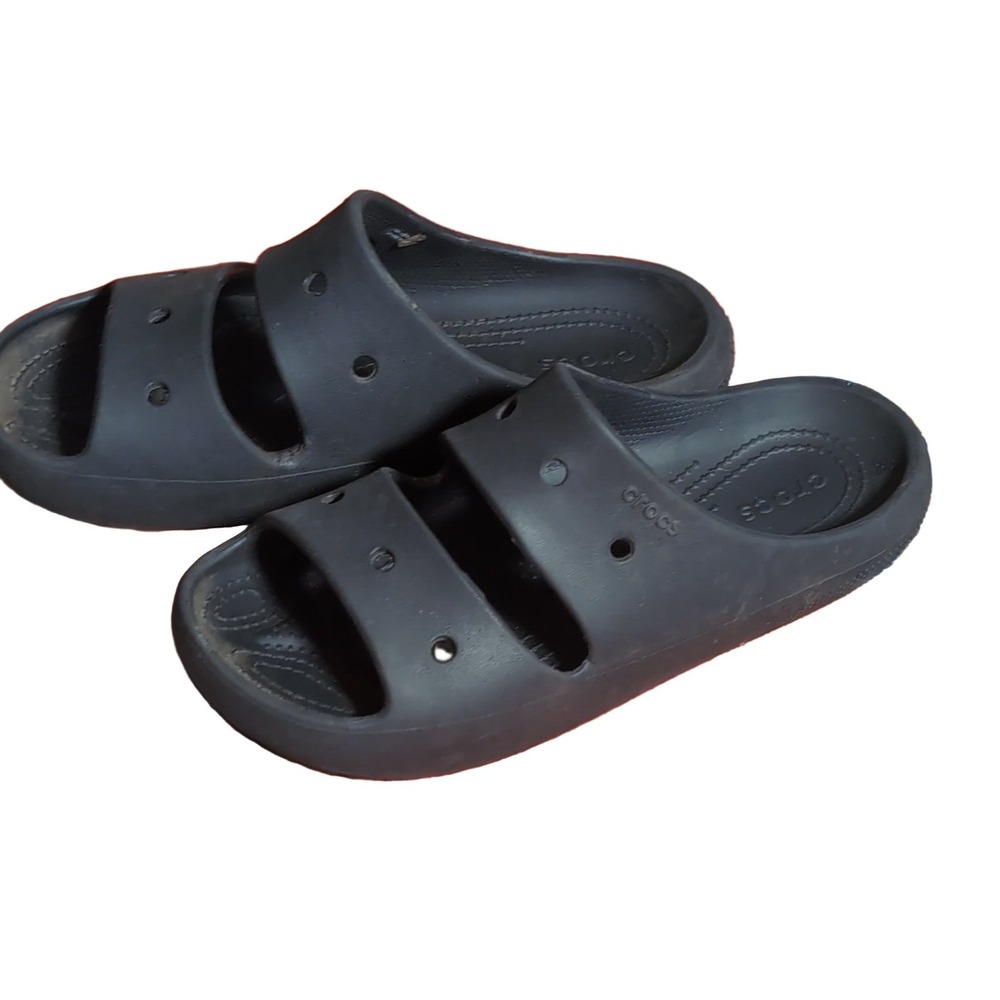 Crocs Baya II Slide Sandals Unisex Black M6/W8 Comfort Lightweight Slip On
